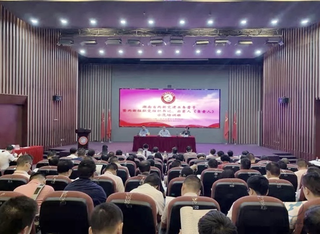 湖南省委組織部（兩新工委）組織的全省兩新黨建業務骨干暨兩新組織（非公有制經濟組織和社會組織）黨組織書記、出資人（負責人）示范培訓班